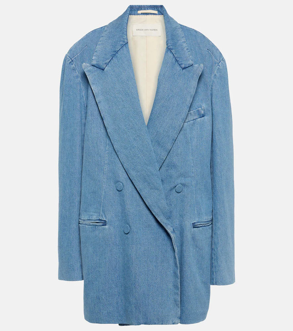  Dries Van Noten Dries Van Noten Oversized Denim Blazer 