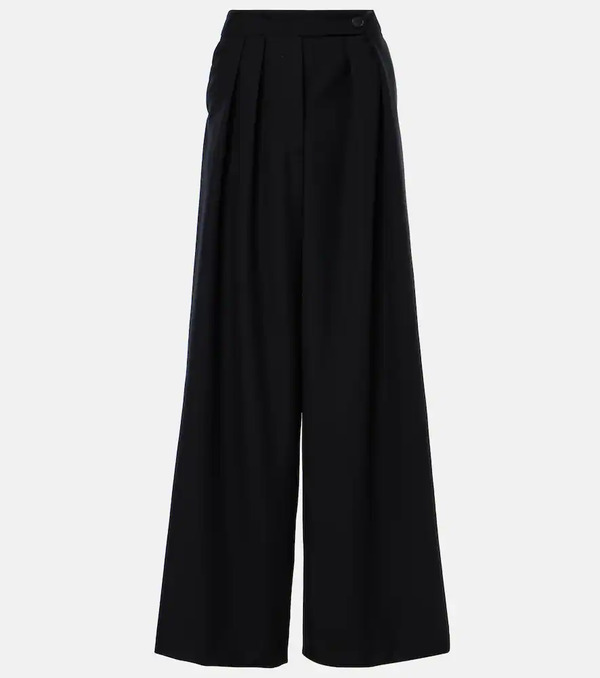  Dries Van Noten Dries Van Noten Pleated Wool Wide-leg Pants 