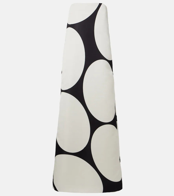  Dries Van Noten Dries Van Noten Polka Dots Satin Gown 