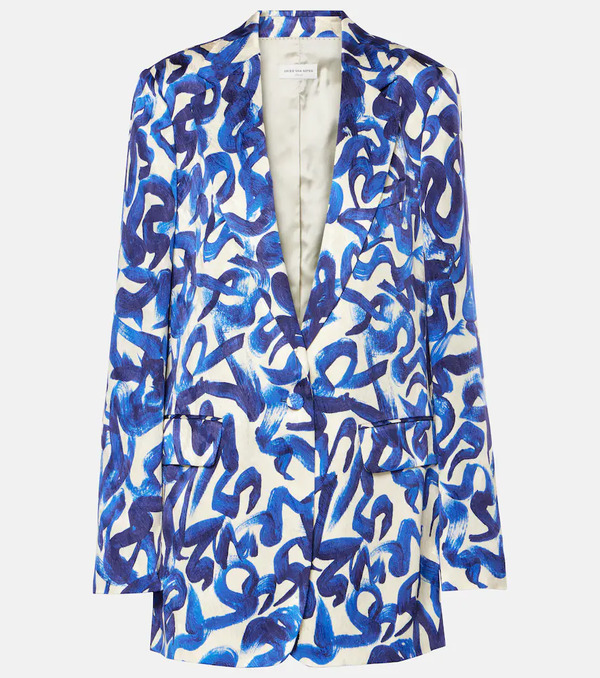  Dries Van Noten Dries Van Noten Printed Blazer 