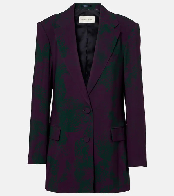  Dries Van Noten Dries Van Noten Printed Blazer 