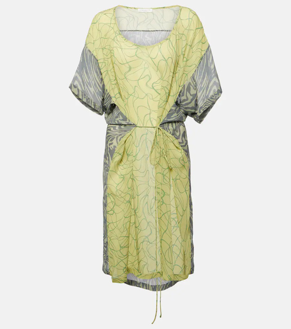  Dries Van Noten Dries Van Noten Printed Georgette Minidress 