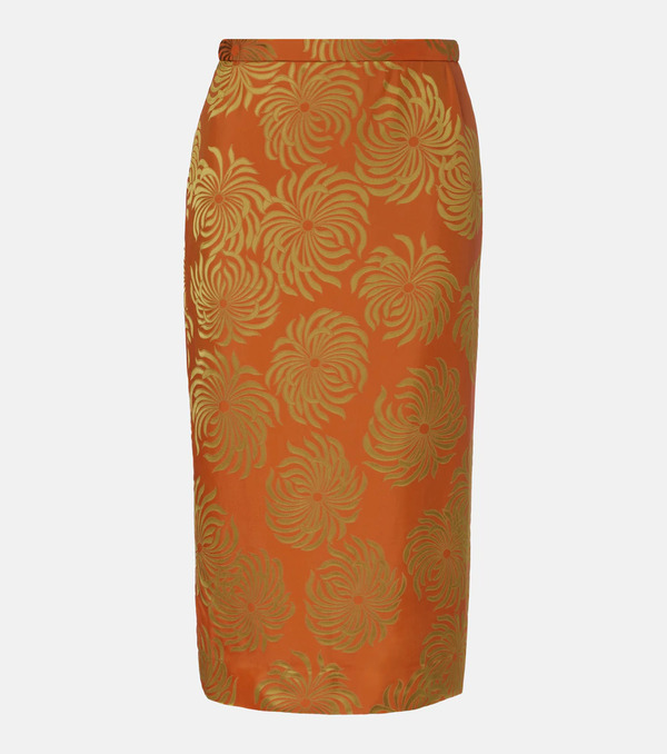  Dries Van Noten Dries Van Noten Printed Midi Skirt 