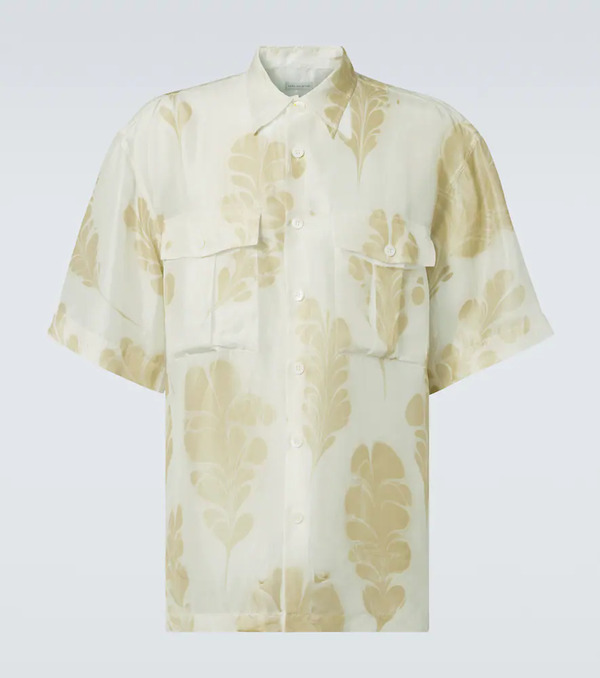  Dries Van Noten Dries Van Noten Printed Silk Bowling Shirt 