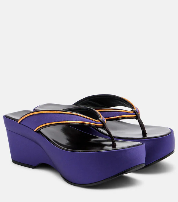  Dries Van Noten Dries Van Noten Satin Thong Sandals 