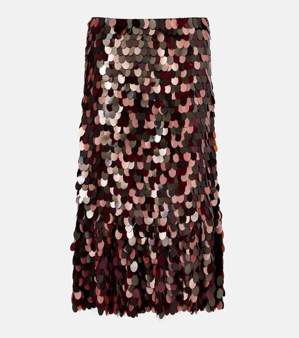  Dries Van Noten Dries Van Noten Sequined Midi Skirt 