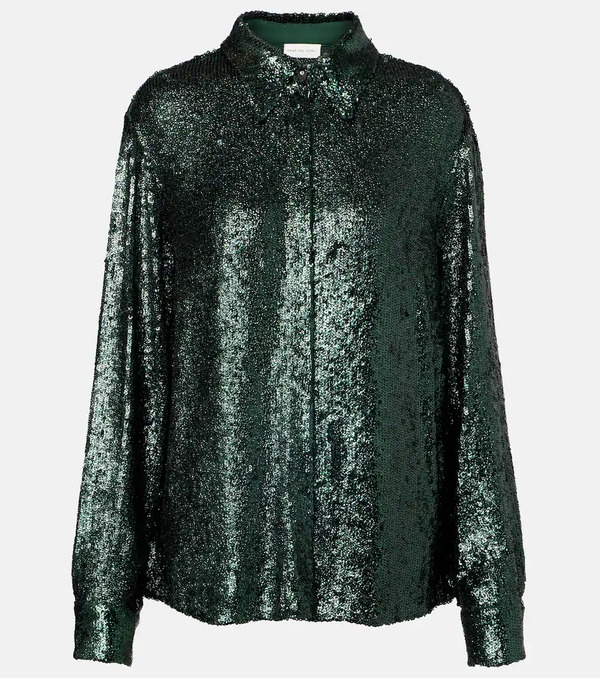  Dries Van Noten Dries Van Noten Sequined Shirt 