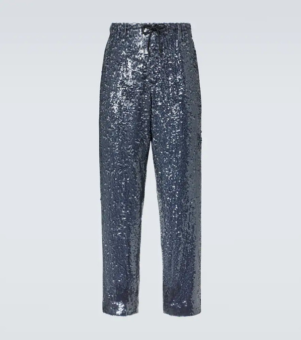  Dries Van Noten Dries Van Noten Sequined Straight Pants 