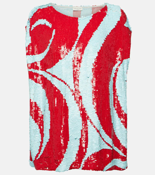  Dries Van Noten Dries Van Noten Sequined Top 