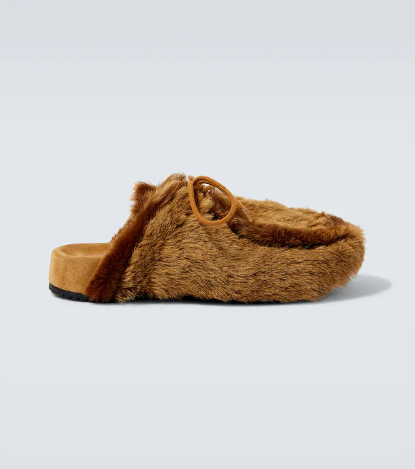  Dries Van Noten Dries Van Noten Shearling Clogs 
