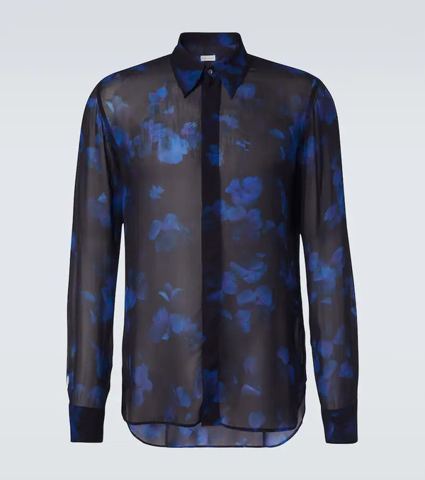  Dries Van Noten Dries Van Noten Sheer Floral Shirt 