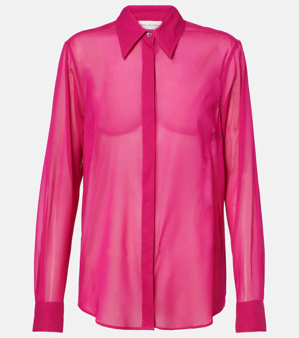  Dries Van Noten Dries Van Noten Silk-blend Shirt 