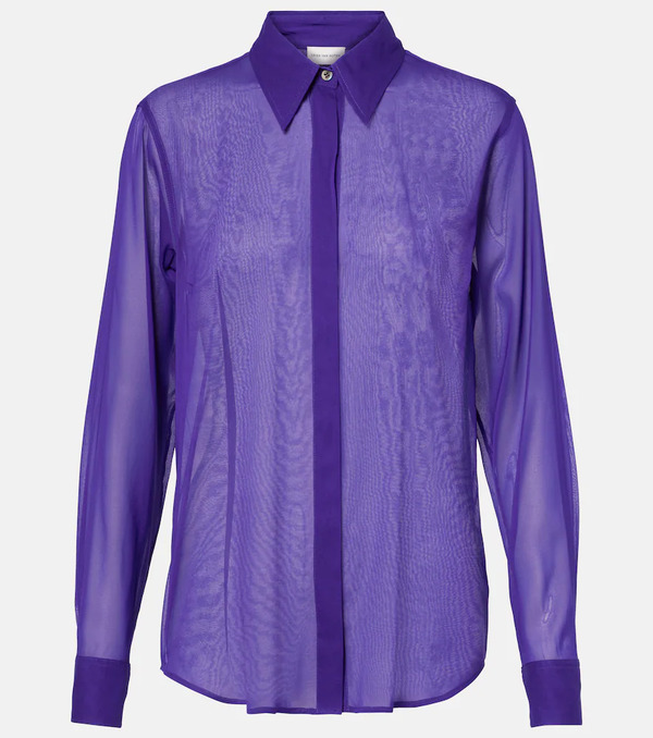  Dries Van Noten Dries Van Noten Silk-blend Shirt 