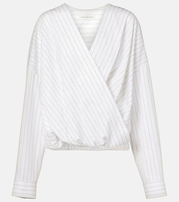 Dries Van Noten Dries Van Noten Striped Cotton Top 