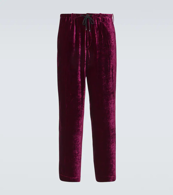  Dries Van Noten Dries Van Noten Velvet Sweatpants 