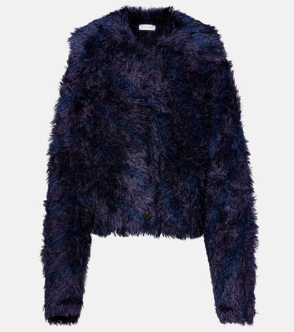  Dries Van Noten Dries Van Noten Wool And Alpaca-blend Cardigan 