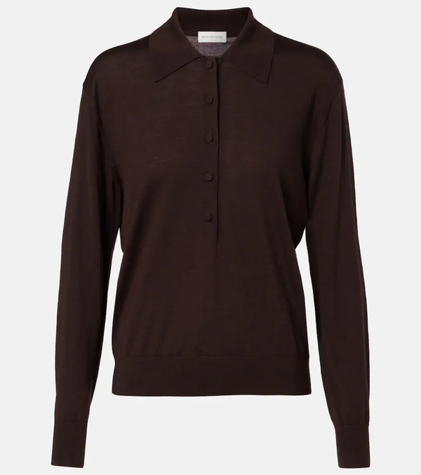  Dries Van Noten Dries Van Noten Wool Polo Shirt 