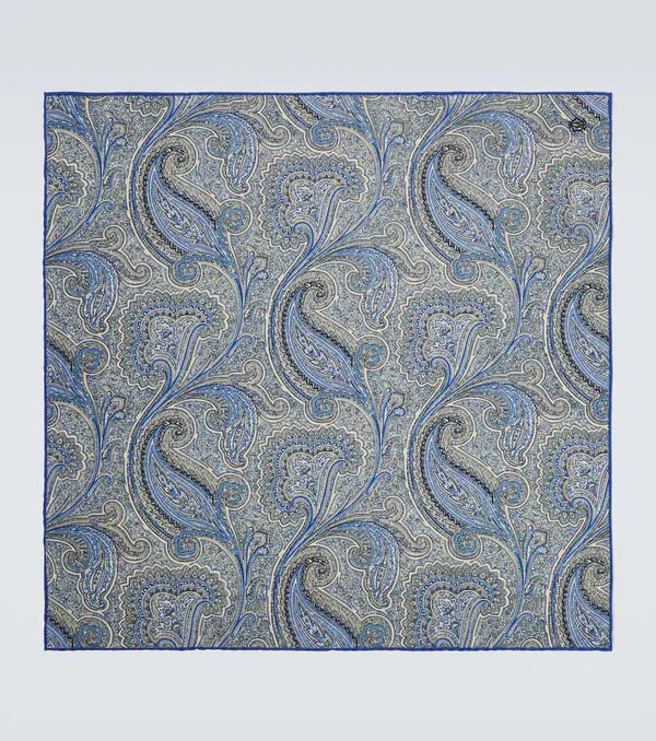  Dunhill Dunhill Paisley Silk Pocket Square 
