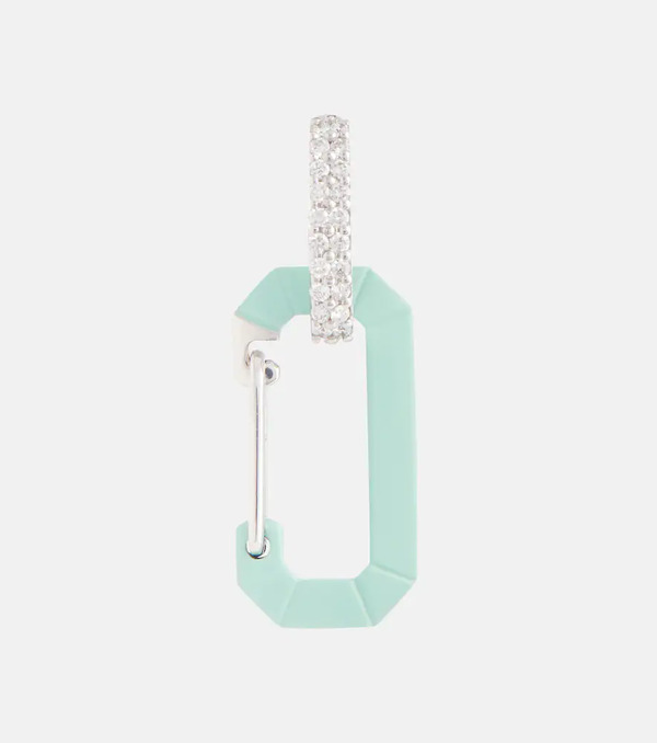  Eera Eera Chiara Small 18kt Gold Single Earring With Diamonds 