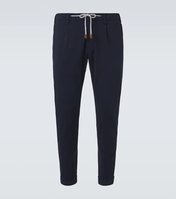  Eleventy Eleventy Cotton-blend Slim Pants 