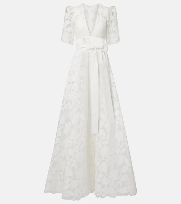  Elie Saab Elie Saab Embroidered Floral Gown 