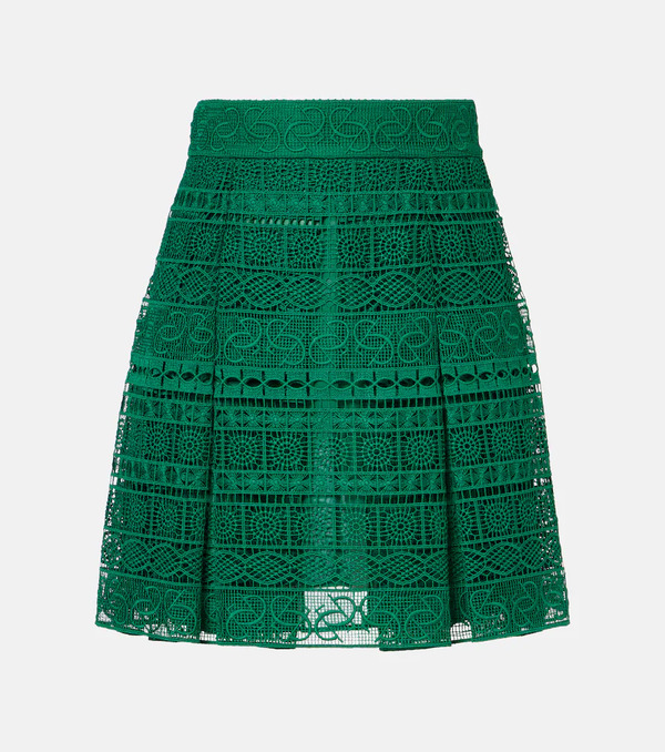  Elie Saab Elie Saab Macrame High-rise Miniskirt 