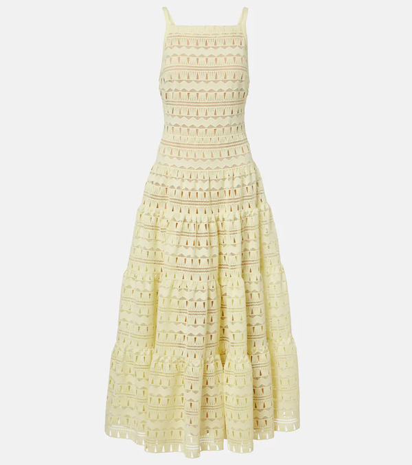  Elie Saab Elie Saab Macrame Midi Dress 
