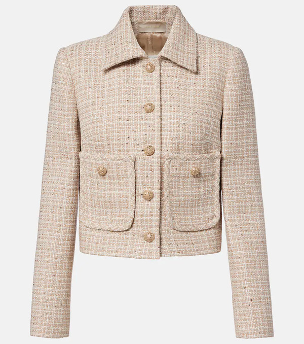 Elie Saab Elie Saab Sequined Tweed Jacket 