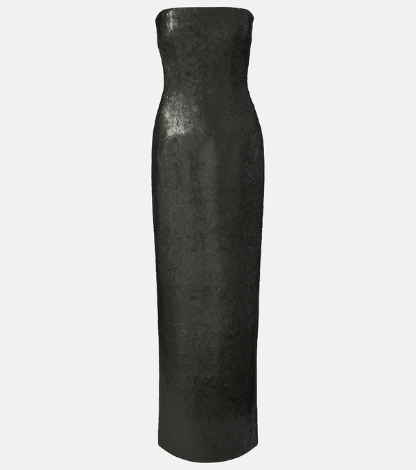  Emilia Wickstead Emilia Wickstead Laelia Sequined Bustier Gown 