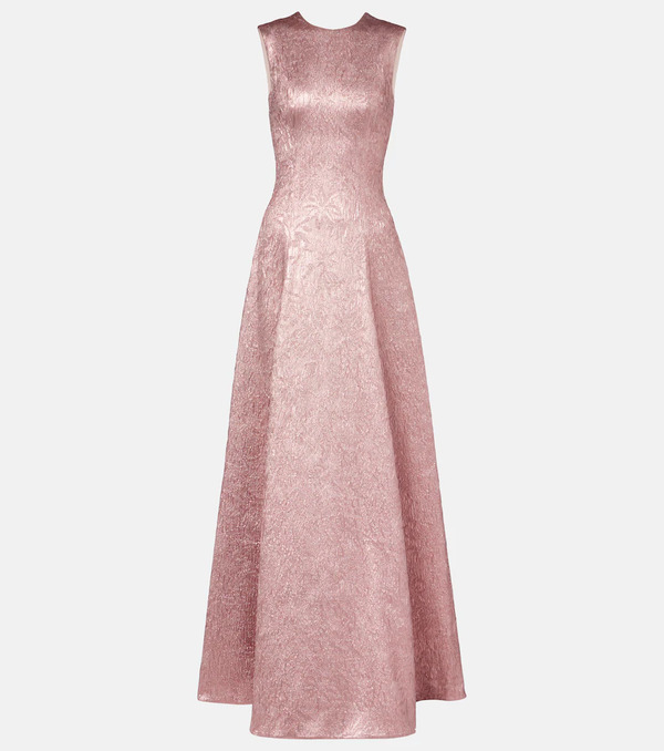  Emilia Wickstead Emilia Wickstead Nodin Open-back Cloque Gown 