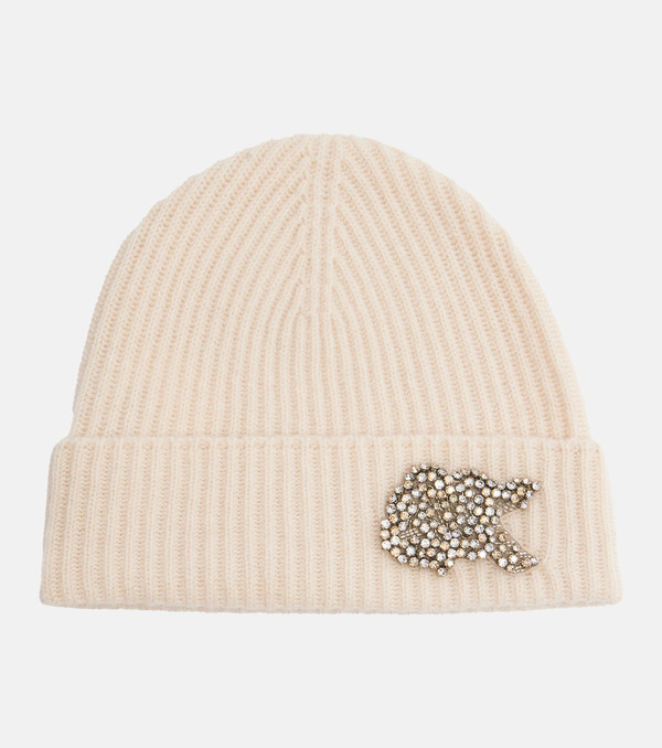  Erdem Erdem Embellished Cashmere Beanie 