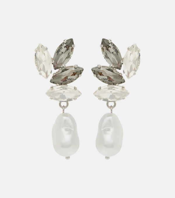  Erdem Erdem Embellished Faux-pearl Drop Earrings 