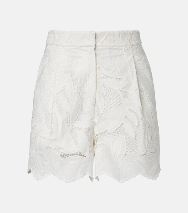  Erdem Erdem Embroidered Mesh Shorts 