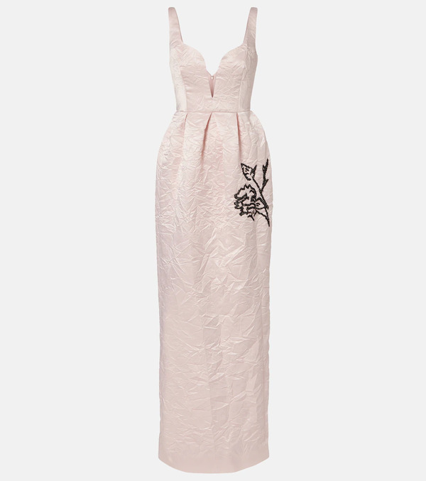 Erdem Erdem Embroidered Satin Gown 