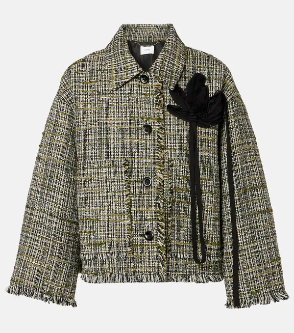  Erdem Erdem Floral-applique Tweed Jacket 