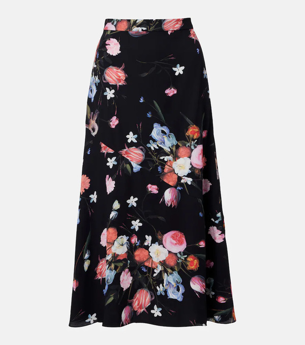  Erdem Erdem Floral Crepe Midi Skirt 