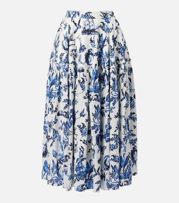  Erdem Erdem Floral Jacquard Midi Skirt 