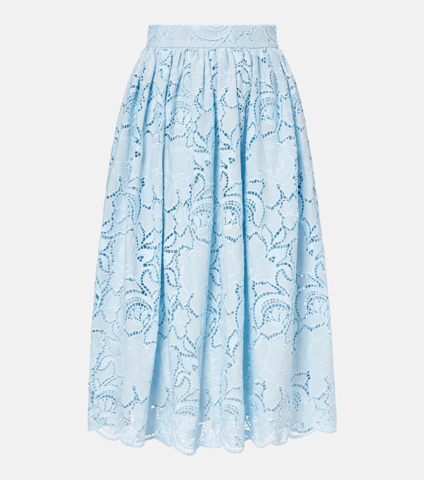  Erdem Erdem Laser-cut Pleated Skirt 