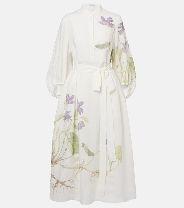  Erdem Erdem Linen Wrap Dress 
