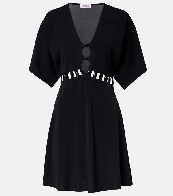  Eres Eres Connection Cutout Jersey Minidress 