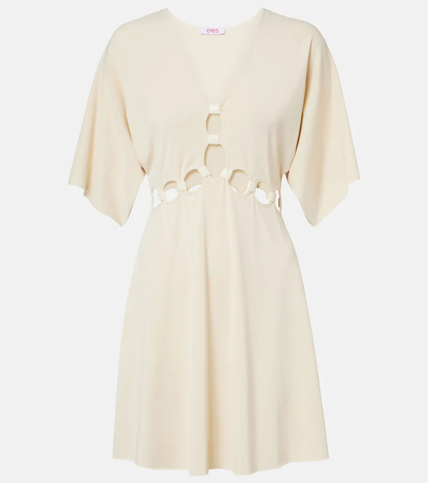 Eres Eres Connection Cutout Jersey Minidress 