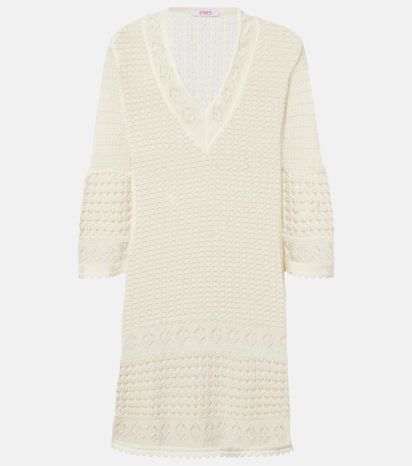  Eres Eres Divina Crochet Minidress 