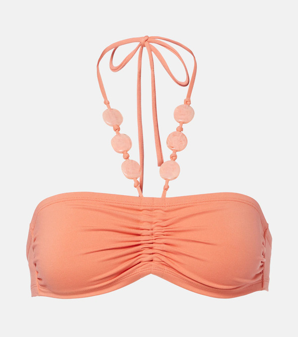  Eres Eres Lana Beaded Bikini Top 