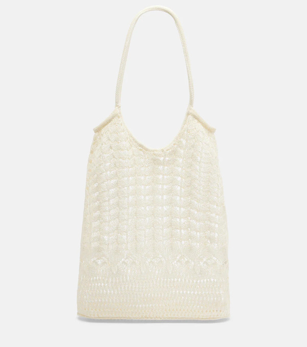  Eres Eres Ocre Crochet Shoulder Bag 