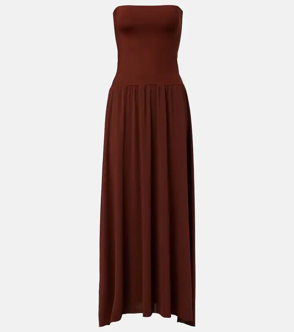  Eres Eres Oda Pleated Maxi Dress 