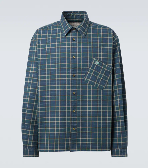  Erl Erl Checked Cotton Shirt 
