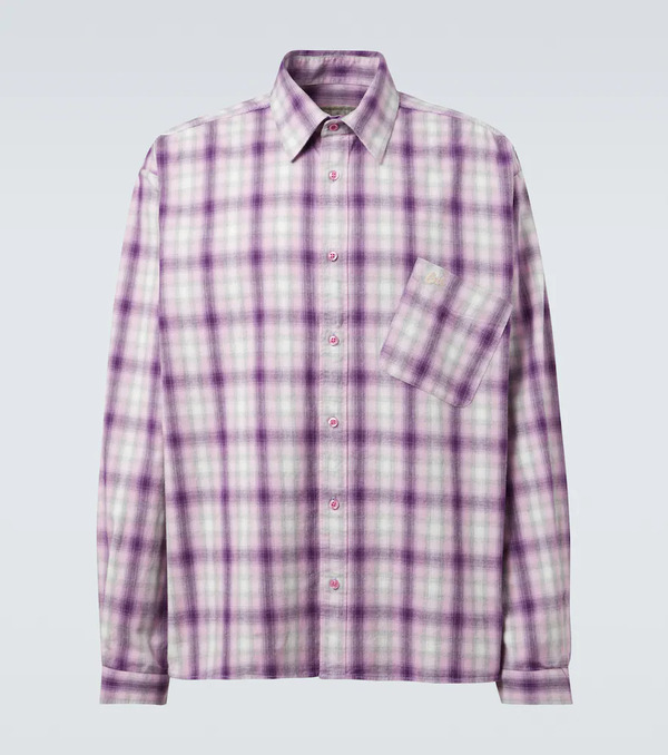 Erl Erl Checked Cotton Shirt 