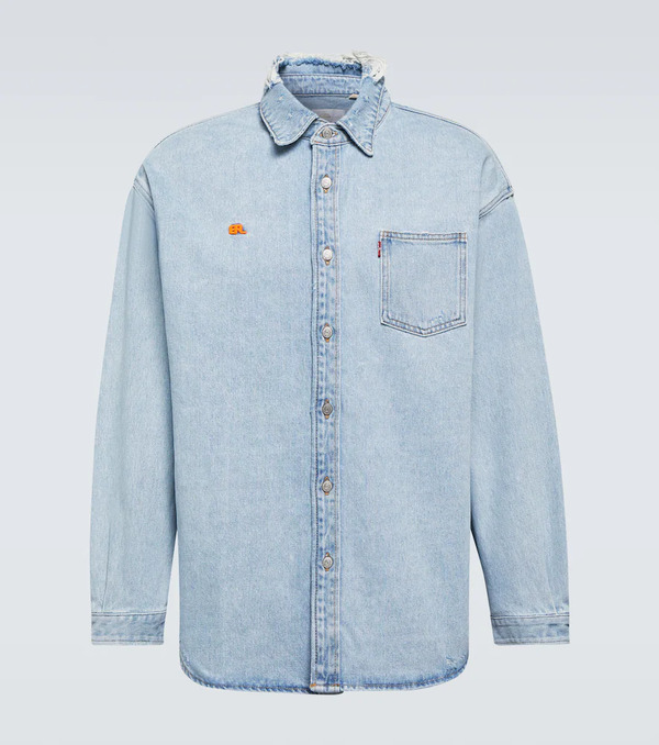  Erl Erl Denim Overshirt 
