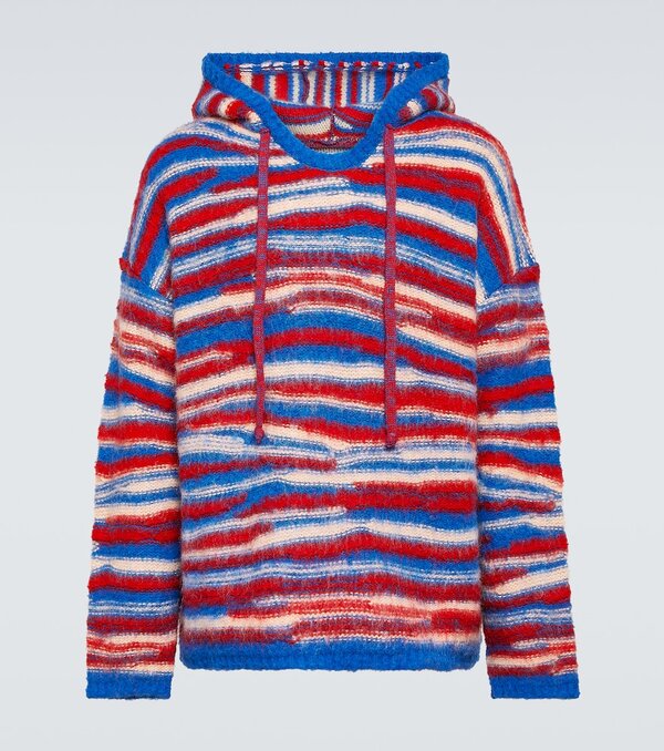  Erl Erl Gradient Knitted Oversized Hoodie 