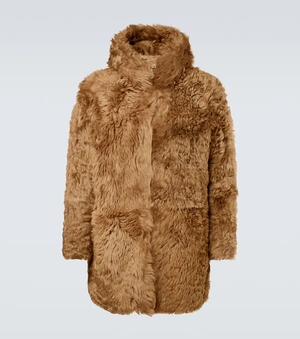  Erl Erl Hooded Shearling Coat 